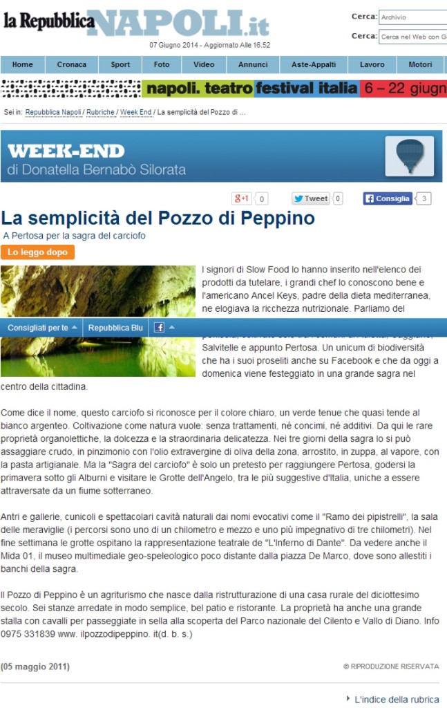 La semplicita Pozzo di Peppino  - Napoli - Repubblica.it